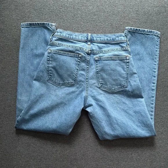 Everlane High Rise Straight Vintage Wash Jeans Size 25 - Picture 4 of 7